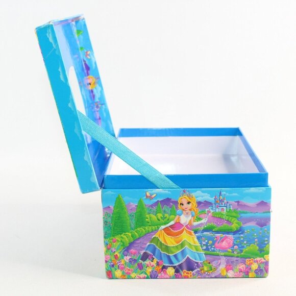 Vintage Lisa Frank Glittery Princess Cassara Mirrored Stationary Jewelry Box - Picture 10 of 12